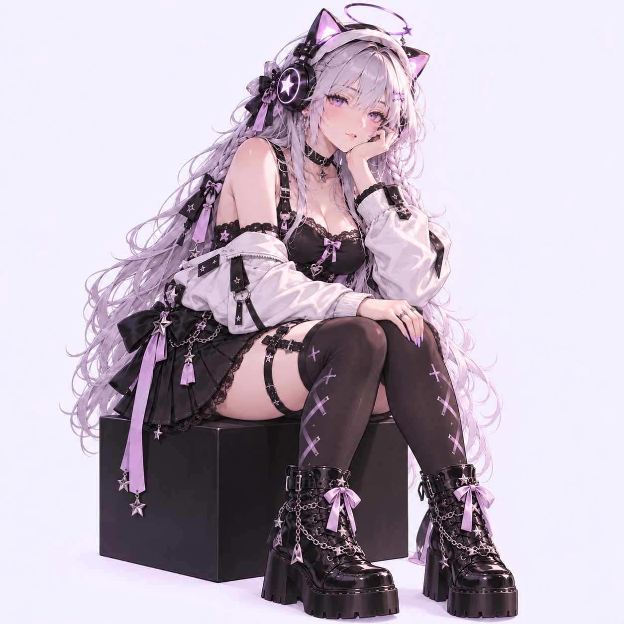 Sora, your calm cat-eared robot companion